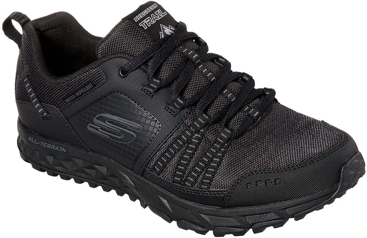 Мужские ботильоны Mustang Skechers, Black Leather Mesh Trim — фото 2