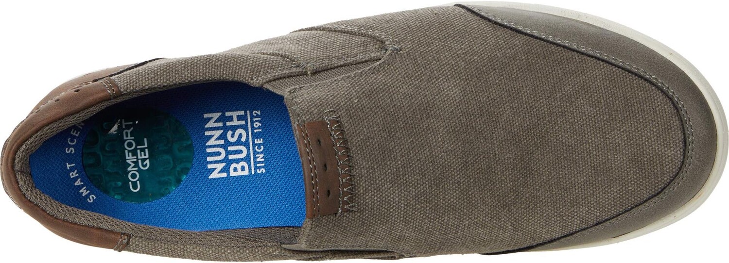 Лоферы City Walk Canvas Moc Toe Slip-On Nunn Bush, цвет Cement — фото 2