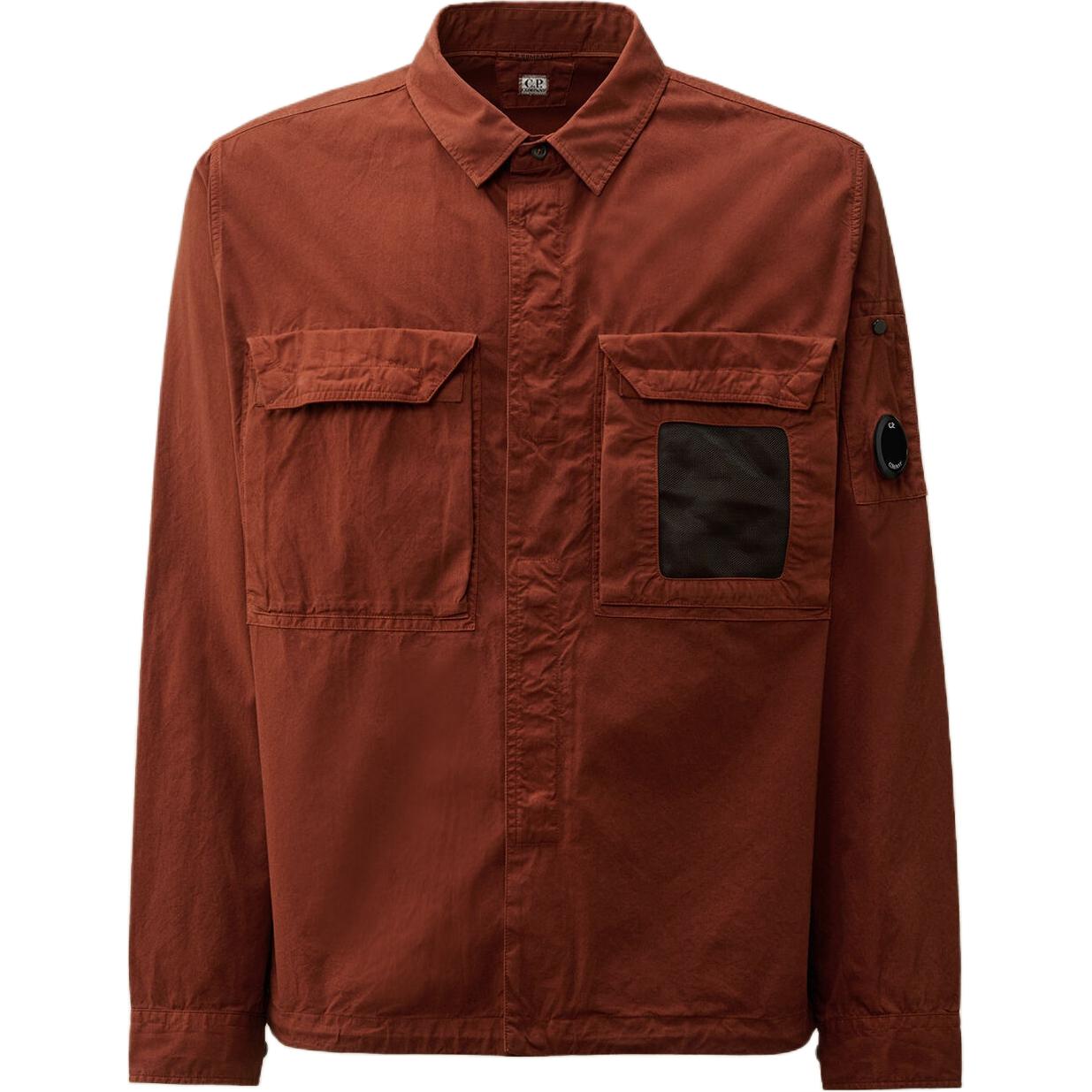 

Рубашка C.P. Company Lens detail Overshirt C.P.Company, красный