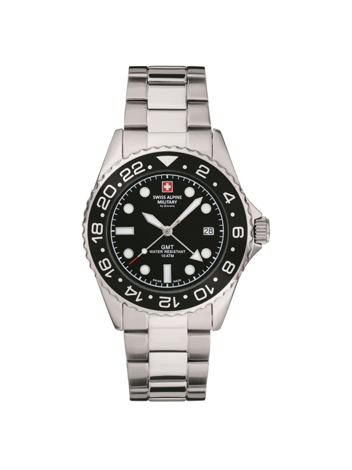 

Swiss Military Кварцевые часы 7052.1137SAM серебристого цвета