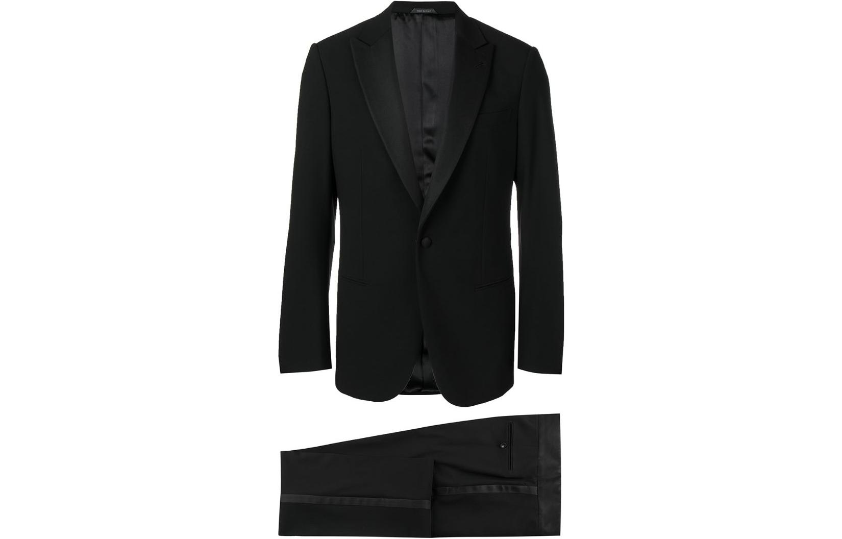 

Однобортный шерстяной костюм GIORGIO ARMANI