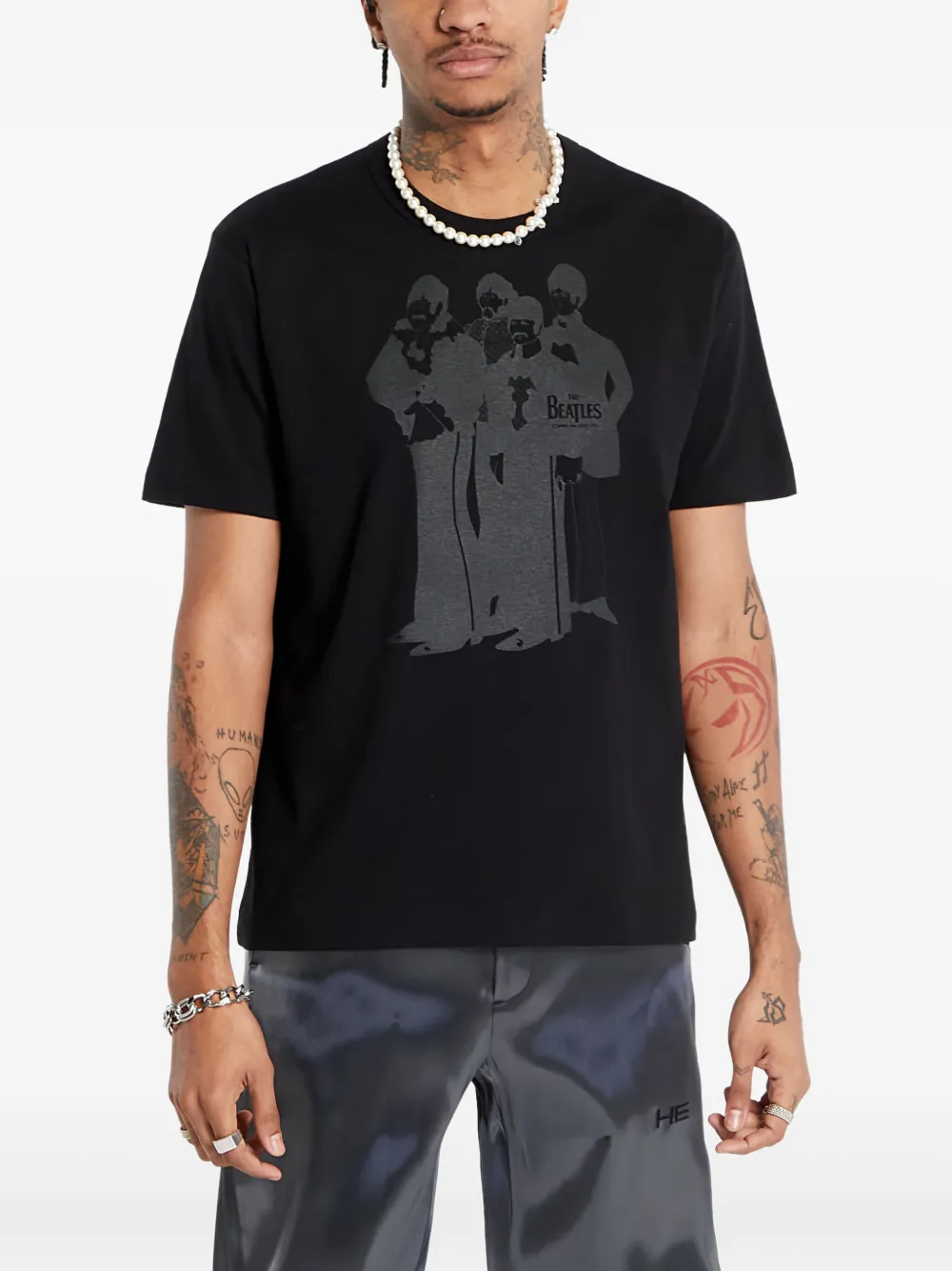 

Футболка x The Beatles с принтом The Beatles X Comme Des Garçons, черный