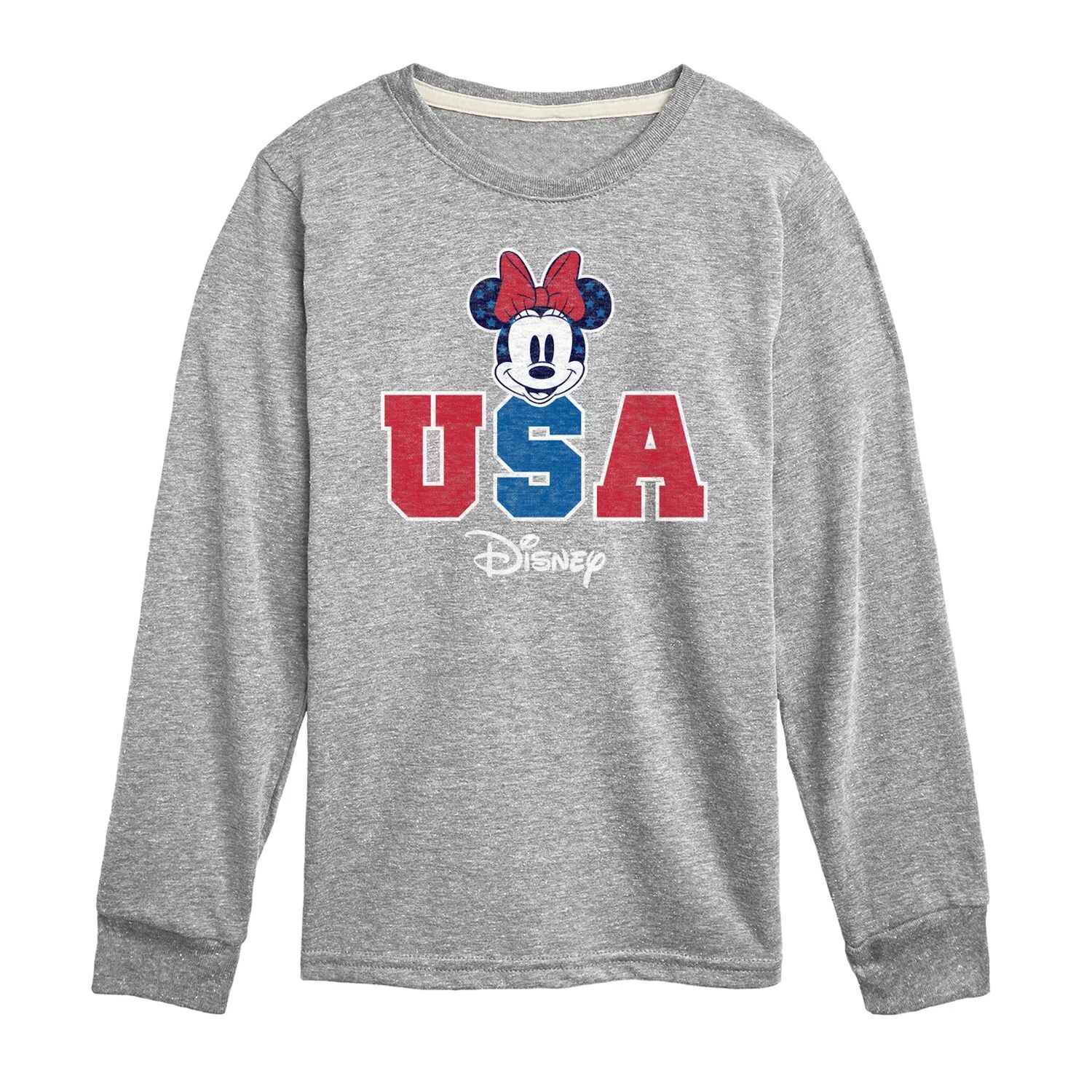 

Футболка с длинными рукавами и рисунком Disney Minnie Mouse для мальчиков 8–20 лет, США Disney