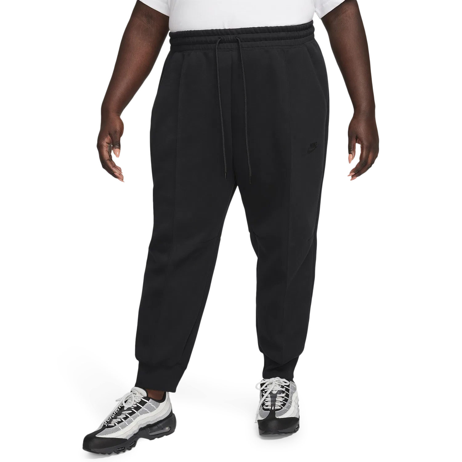 Женские спортивные брюки больших размеров NSW Tech Fleece MR Joggers Nike, черный — фото 4