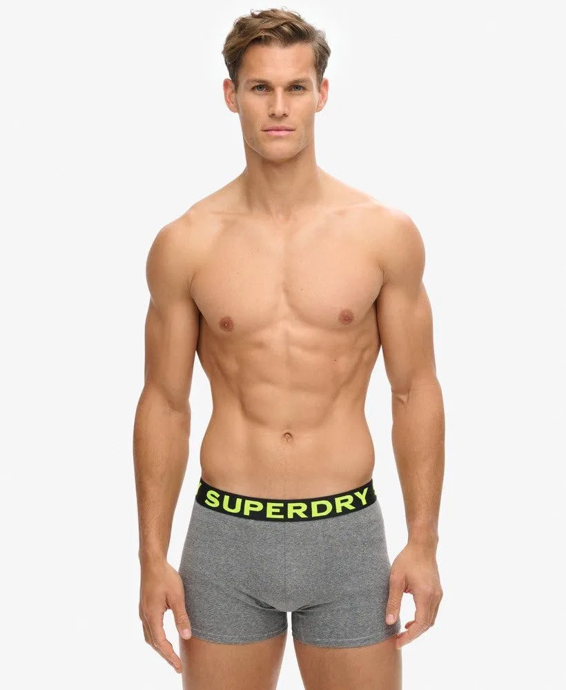 Мужские боксеры из 3 предметов Superdry, Black - Grey - Light Yellow — фото 4