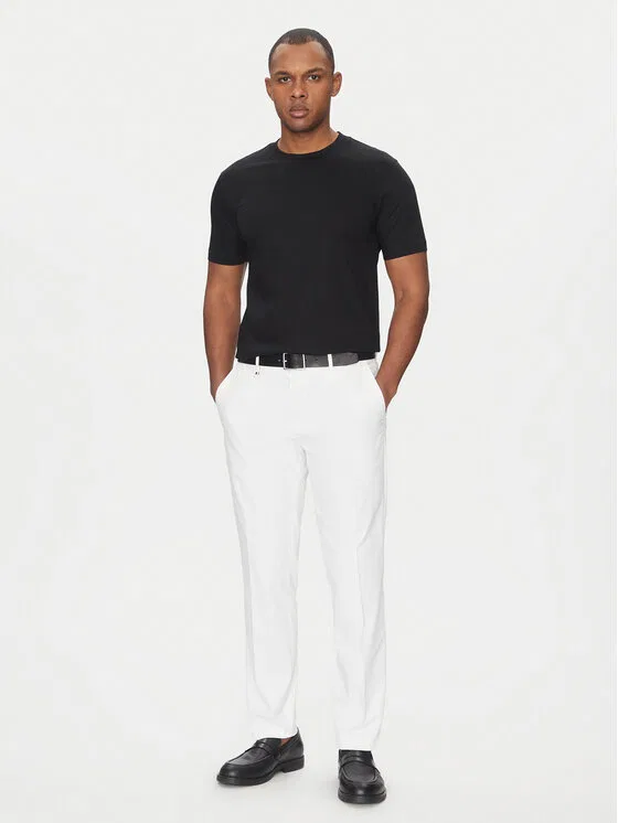 Футболка slim fit H-Tessler Boss, черный — фото 2