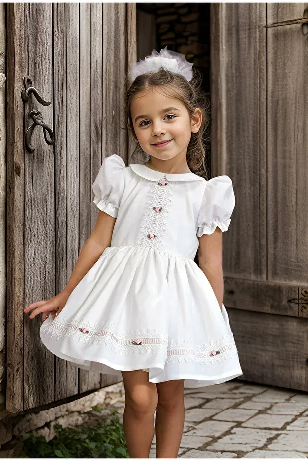 Детское платье для девочек с принтом Jbk Just Baby And Kids Store, White
