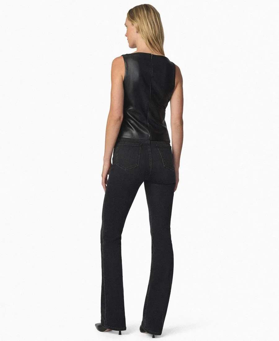 Топ без рукавов с лодочным вырезом Joe's Jeans, Black — фото 4