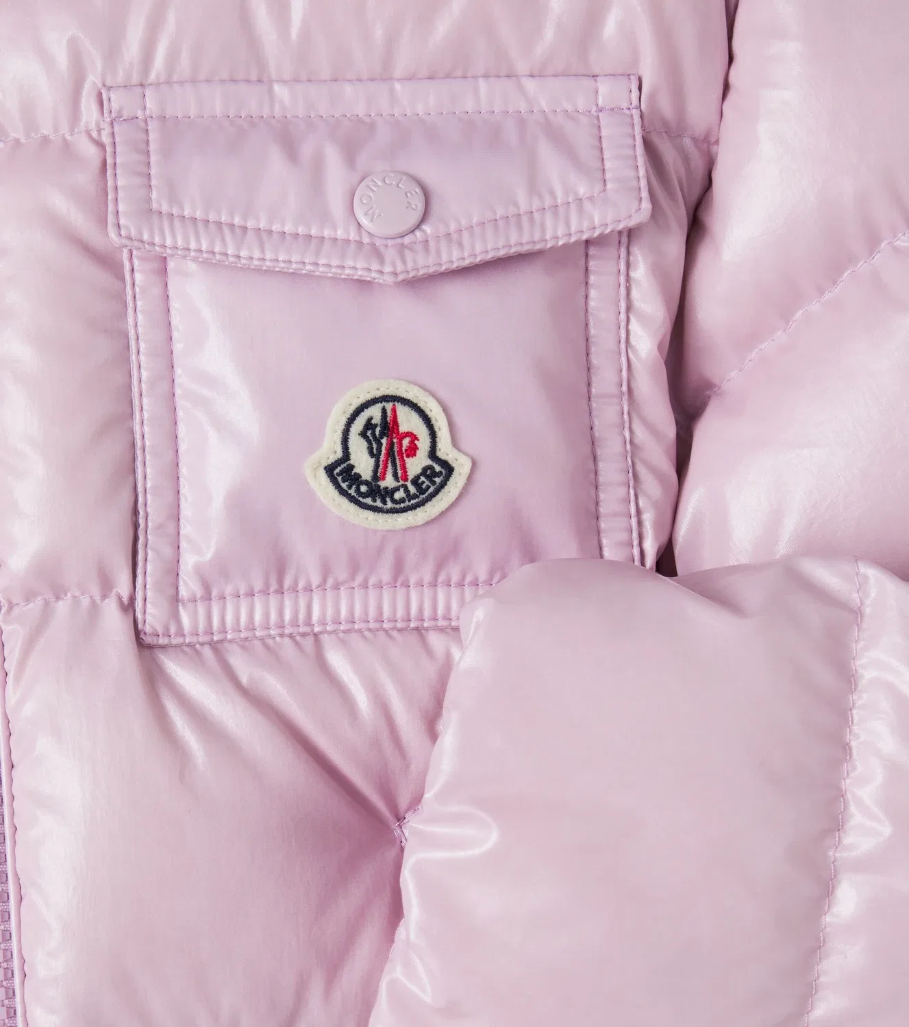 Легкая куртка с наполнителем Andro Moncler Enfant, розовый — фото 2