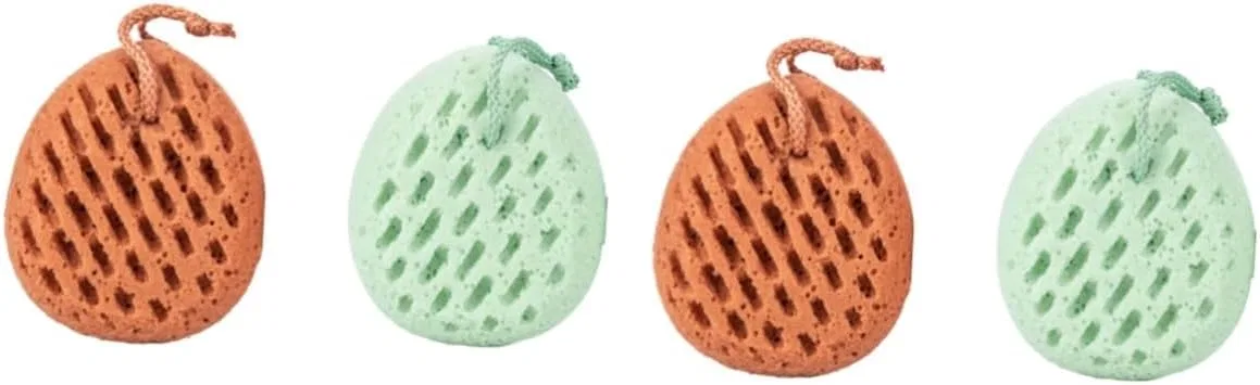 Спонж для душа POPETPOP, 4 шт, 14.5x12 см