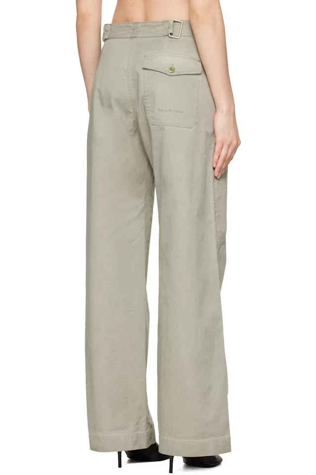 Серые брюки Twill Belt Acne Studios — фото 3