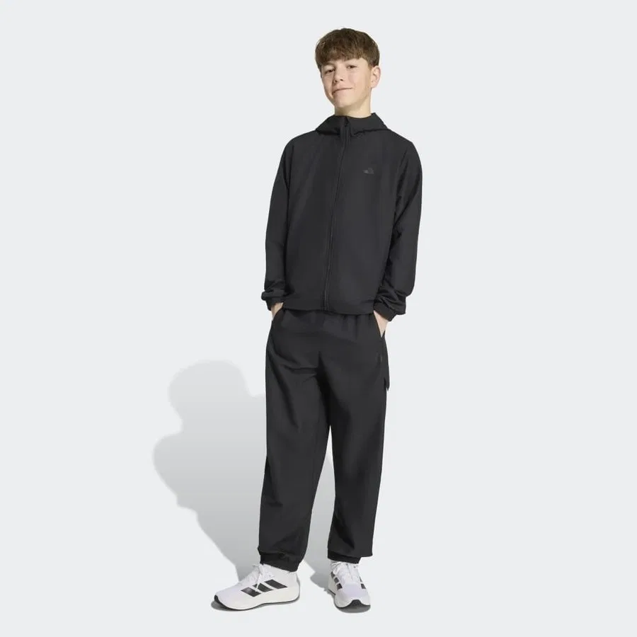 Детский спортивный комплект с длинным рукавом adidas KS7601 J Wv Utlty Ts, Черный