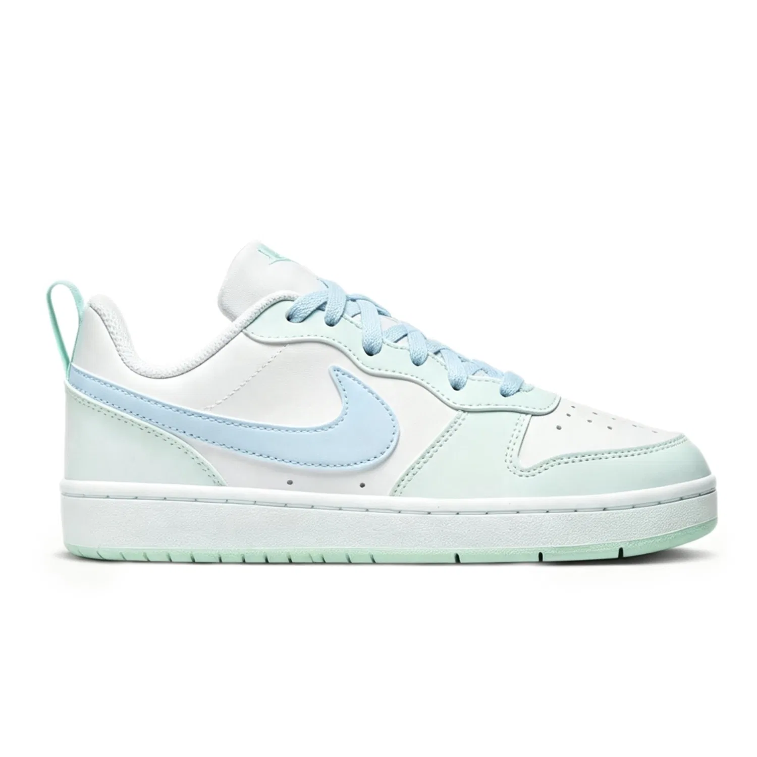 Детские скейтборд-кроссовки с низким верхом Nike Court Borough, White Blue Green — фото 4