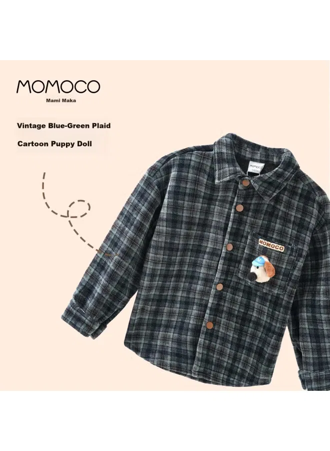 Рубашка в клетку для мальчиков Momoco