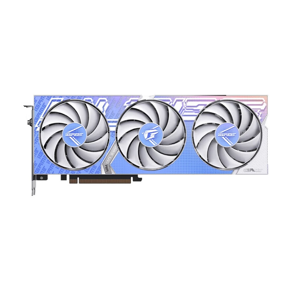 

Видеокарта Colorful iGame GeForce RTX 4070 SUPER Ultra W OC, 12 ГБ, белый/синий