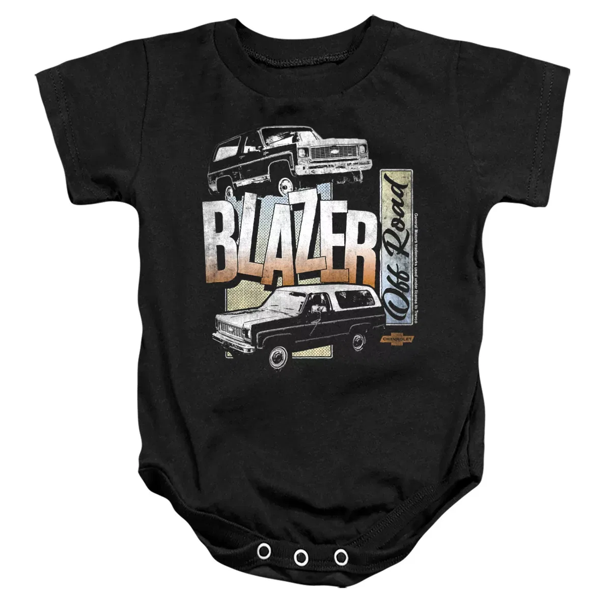Детское боди с коротким рукавом Retro Infant Bodysuit Chevrolet, Black