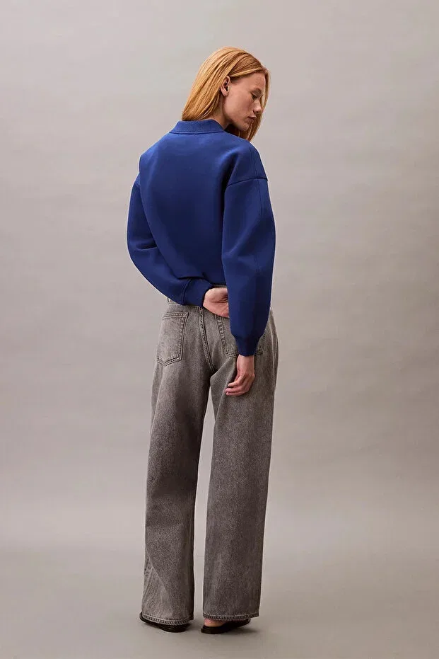Женская куртка-бомбер с принтом Calvin Klein, Blue — фото 4