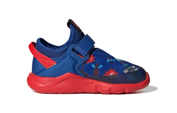 Детские кроссовки для малышей с комфортной амортизацией Marvel x Activeflex, Adidas, Blue Red — фото 3