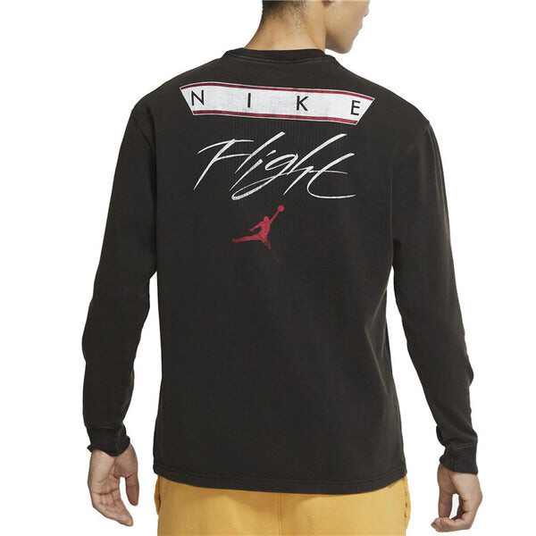 Толстовка Air Jordan MENS Logo Print Crew-neck Sports Black, черный — фото 4