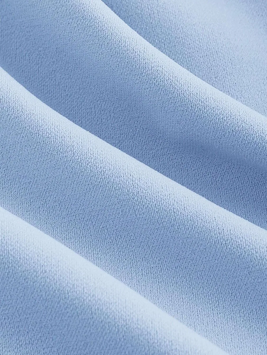 Женское повседневное платье A-силуэта с сетчатыми рукавами Jinhuili, Blue — фото 2