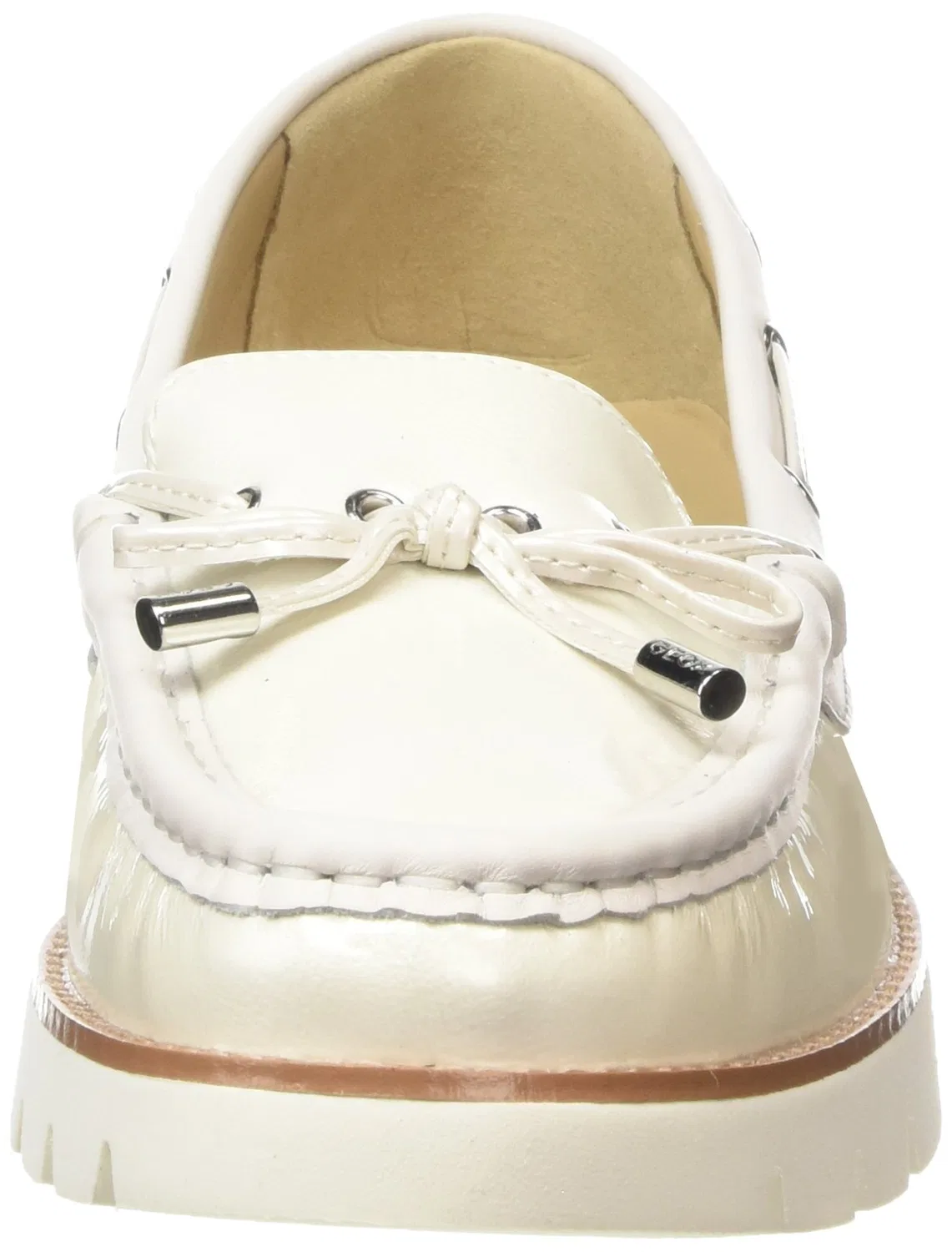 Детские лоферы для девочек D Blenda D Loafers Geox, White White Off Whitec1002 — фото 2