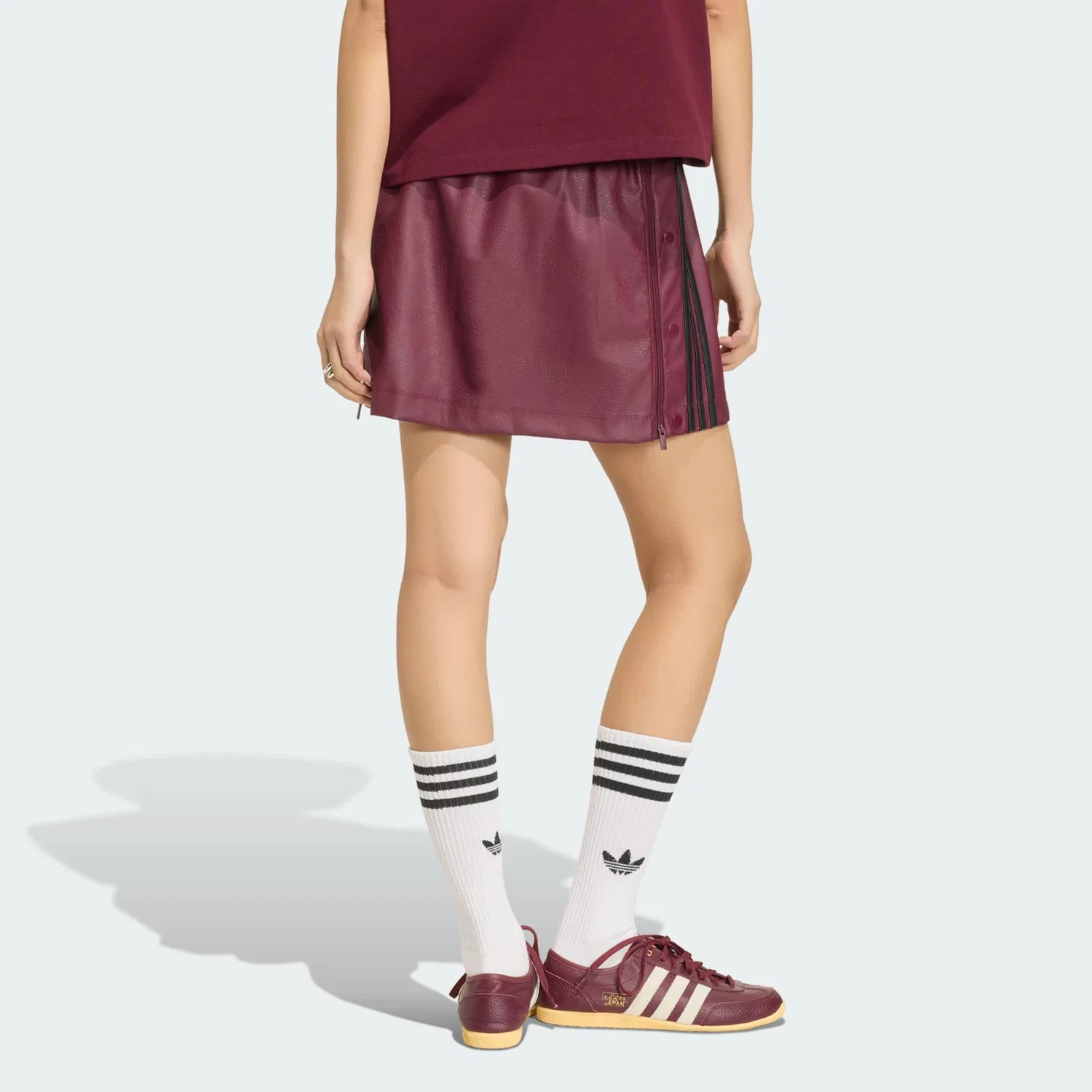 Юбка Adidas Originals Adibreak красного цвета — фото 3