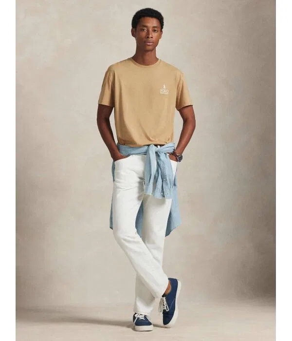 Мужская футболка классического кроя Polo Ralph Lauren, Cammello — фото 2