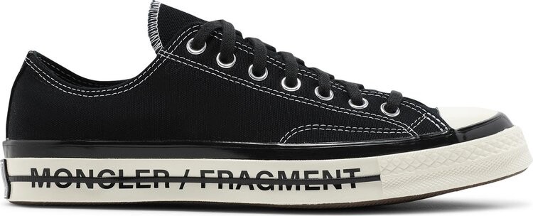 

Кроссовки Converse Fragment Design x Moncler x Chuck 70 Low Black, черный