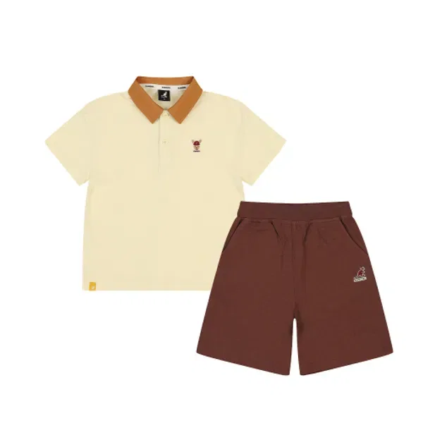 Детский костюм с логотипом Kangol Kids, желтый