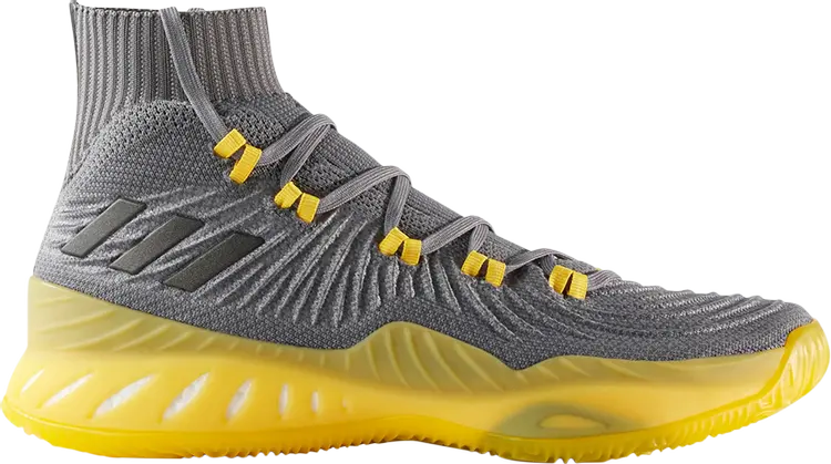 

Кроссовки Adidas Crazy Explosive 2017 Primeknit 'Grey Yellow', серый