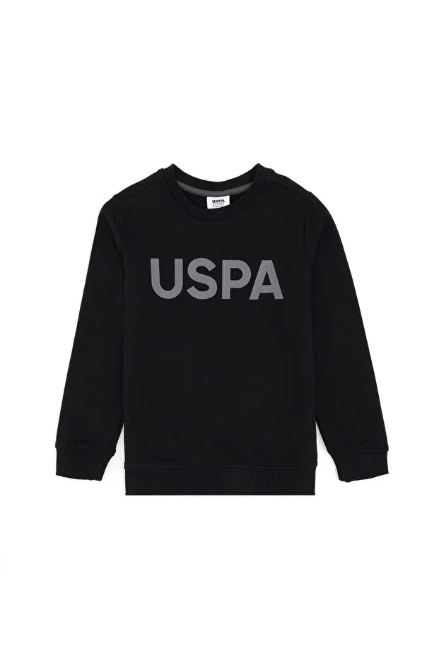 Детское для мальчиков хлопковое свитшот U.S. Polo Assn., Black