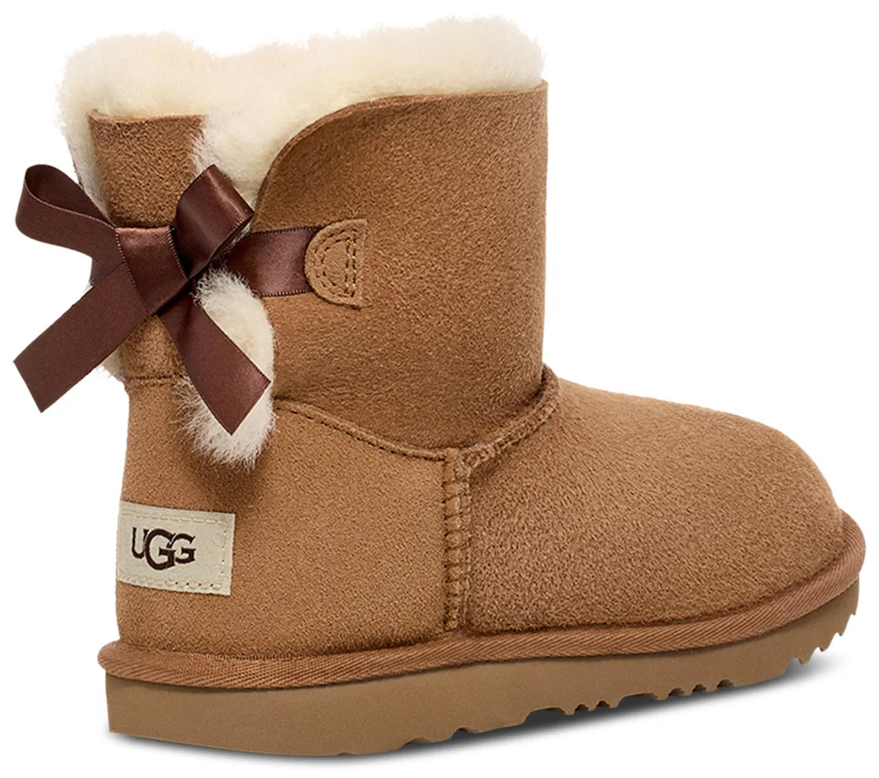 Ботинки детские UGG Mini Bailey Bow, каштановый — фото 3