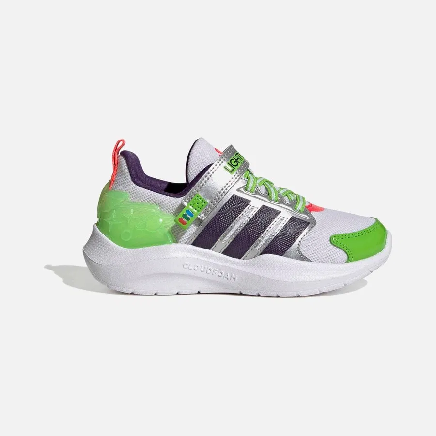 Детские спортивные кроссовки с принтом Pixar Toy Story Lightorama adidas, Белый