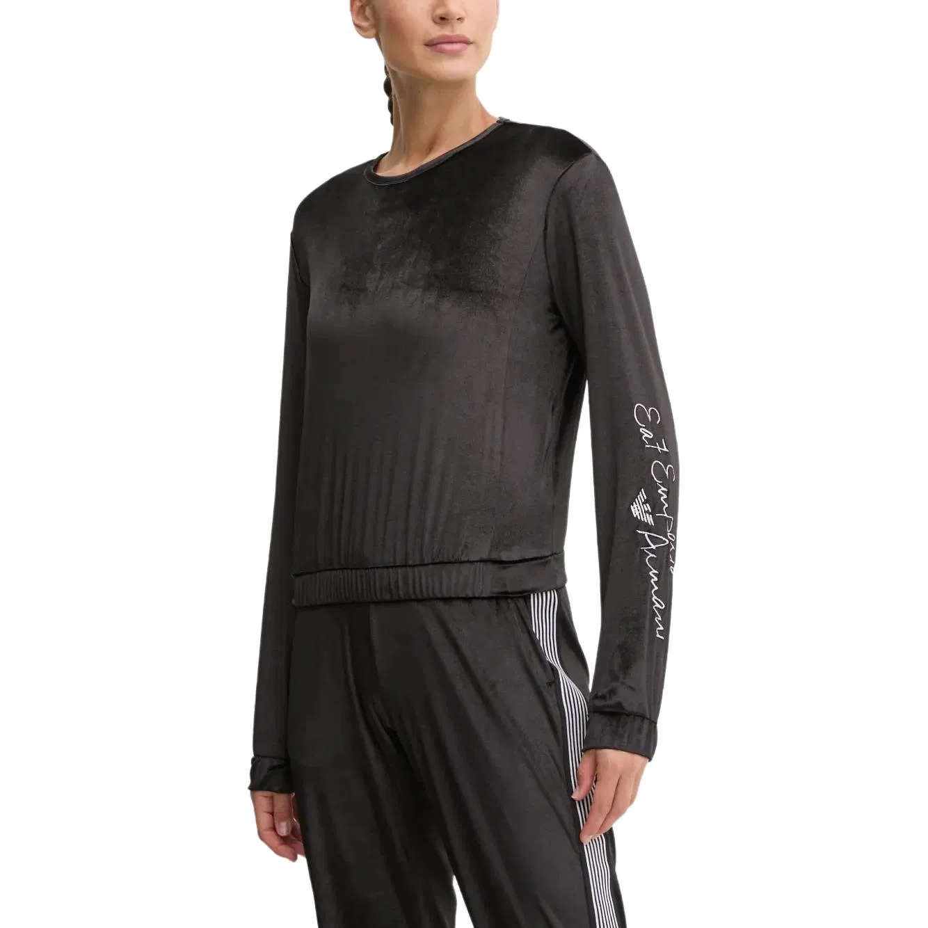 Свитшот с длинным рукавом Emporio Armani, Black — фото 4