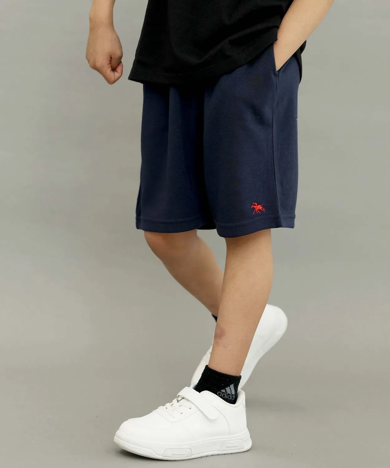 Детские шорты с вышивкой POLOCHAMPS, Navy