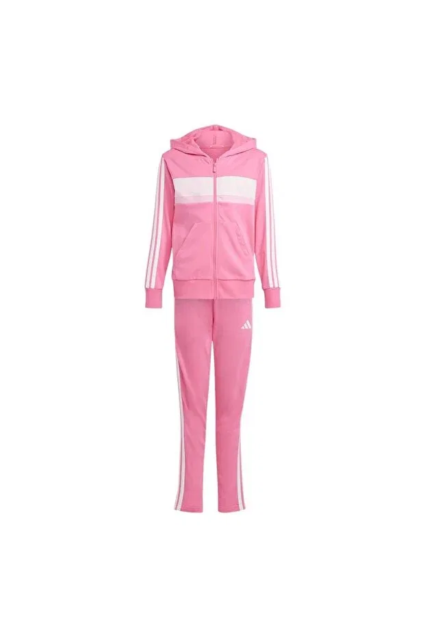 Детский спортивный костюм для девочек с капюшоном Adidas, Pink — фото 2