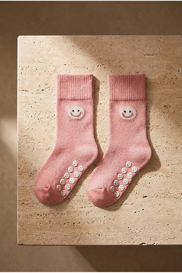 Детские носки для новорожденных с принтом 3-pack Smiling Face Patterned Katia&Bony, Multicolored — фото 4