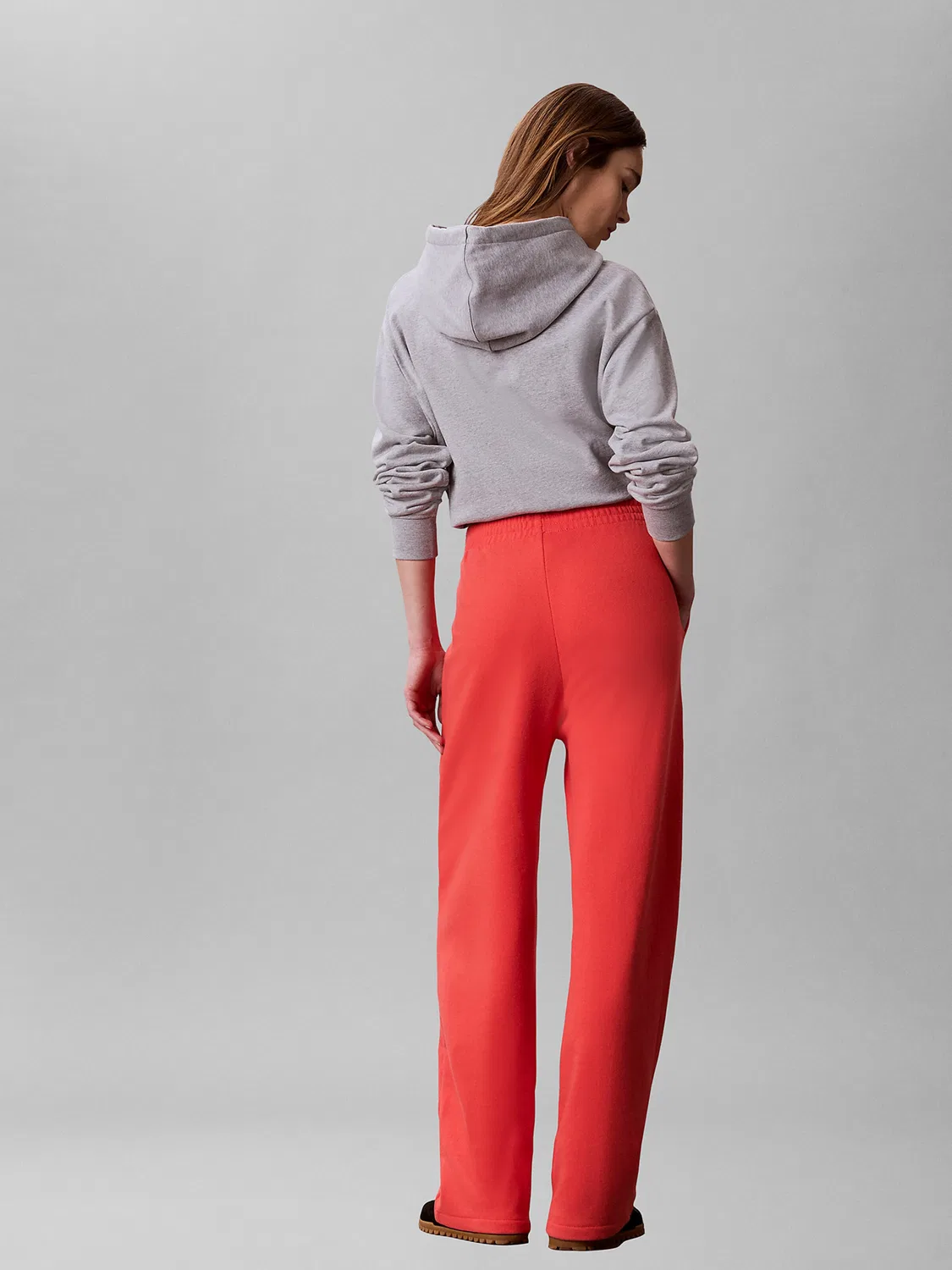 Широкие брюки Calvin Klein розового цвета — фото 4