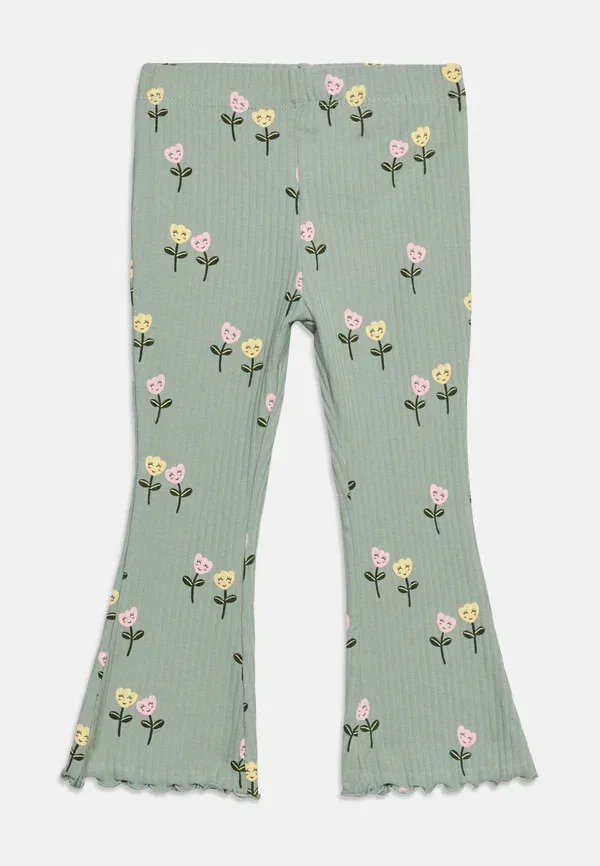 Брюки цветочным принтом Nmfvemma flare pant Name It, зеленый — фото 3