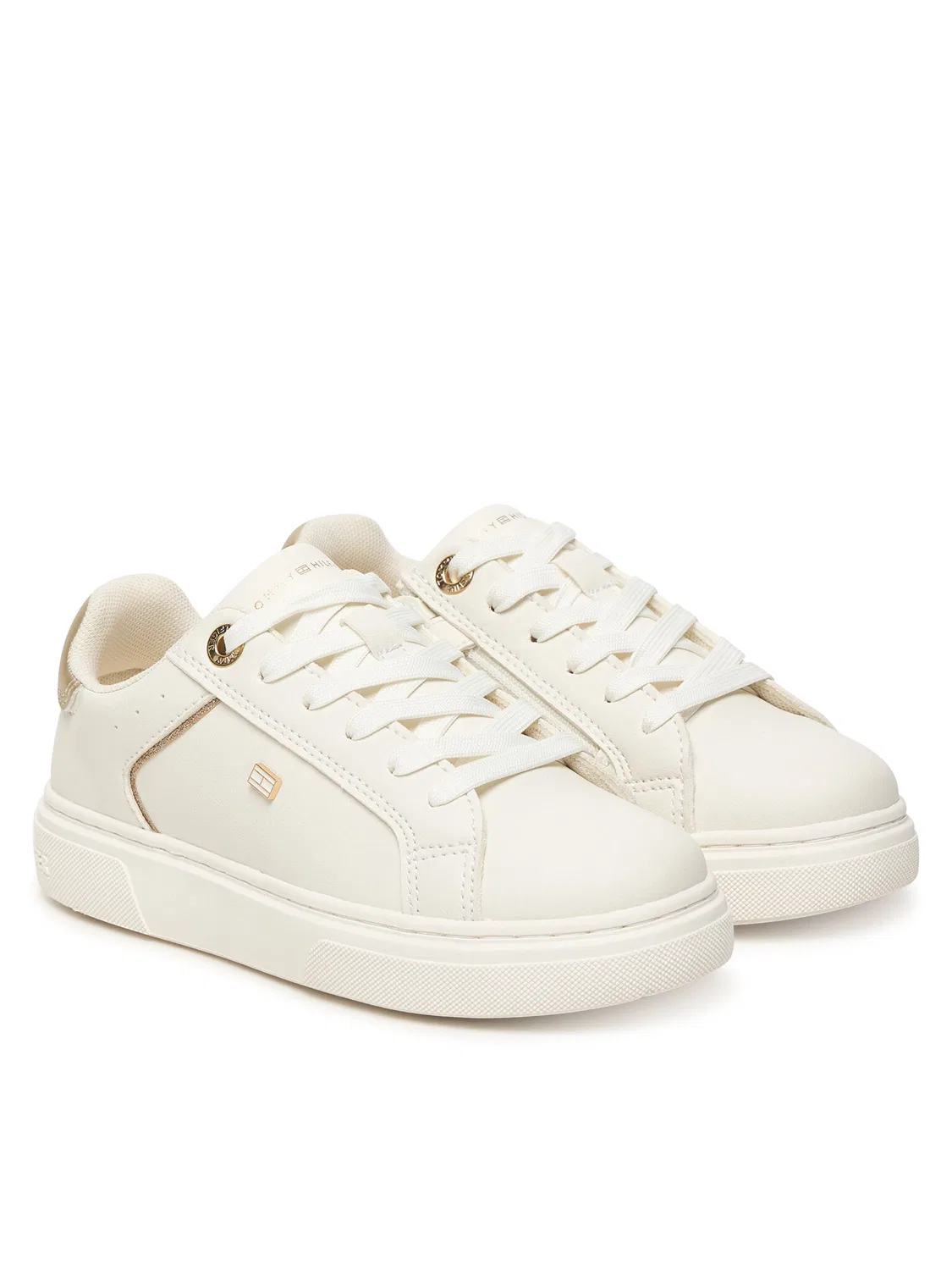 Кроссовки для мальчика Low Cut Lace-Up Tommy Hilfiger, белый — фото 2