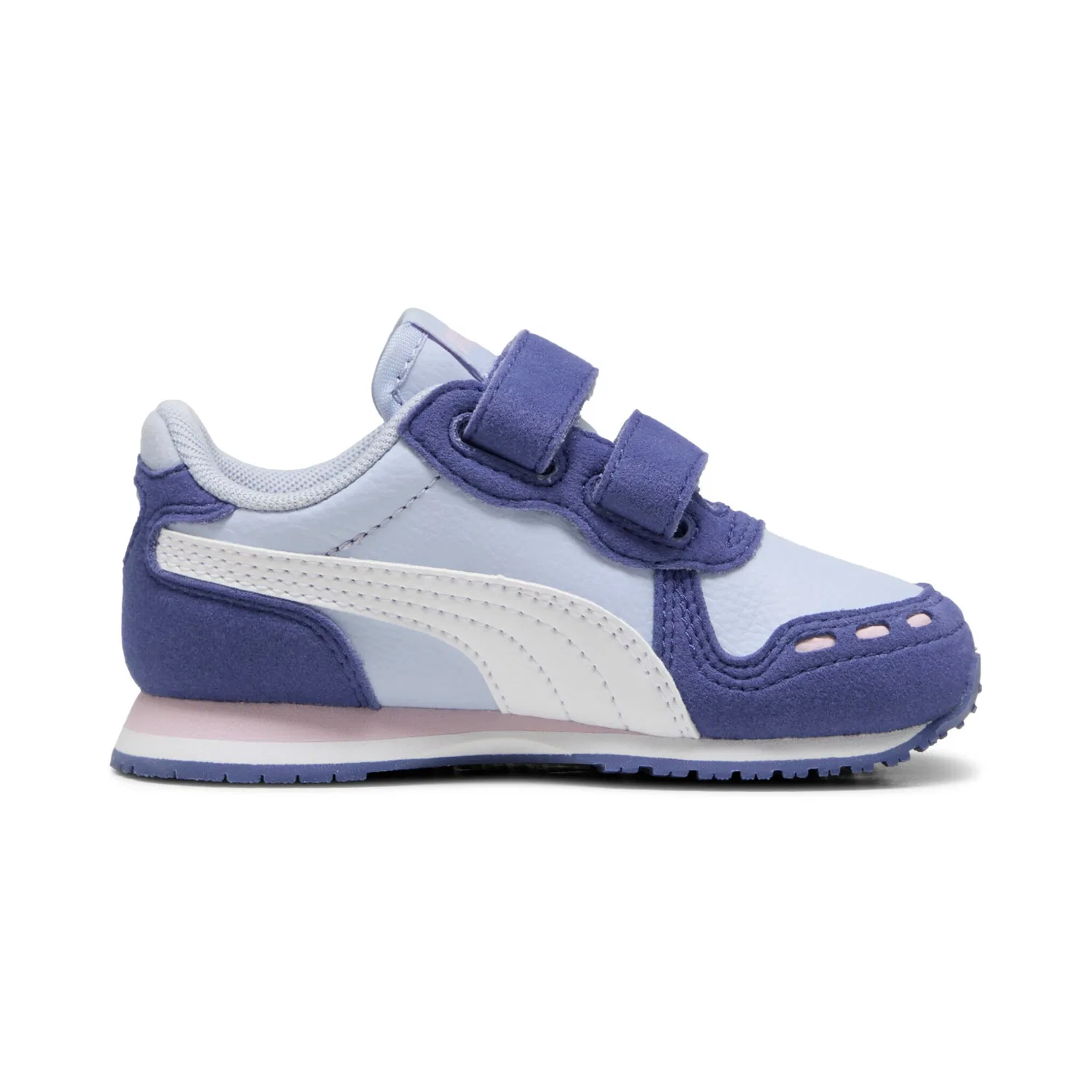 Детские кроссовки в ретро-стиле Cabana Racer PUMA, Cool Weather/White/Blue Crystal/Rose Mauve — фото 3