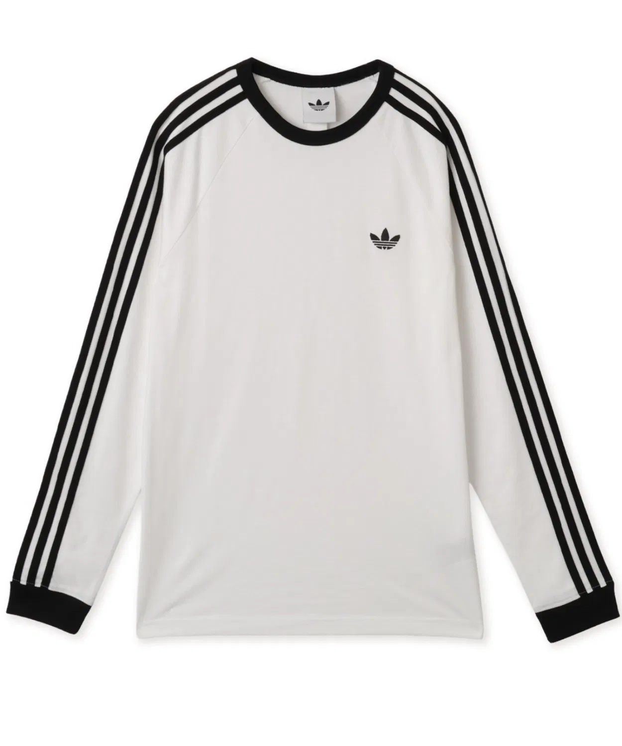 Мужская футболка с длинным рукавом 3-STRIPES LONGSLEEVE TEE Adidas, White — фото 4