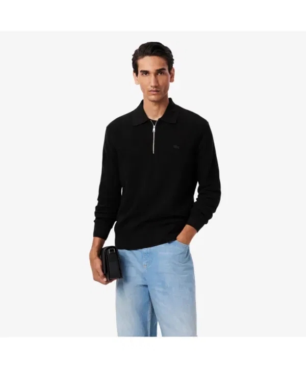 Свитер с воротником поло, шерсть/хлопок, Lacoste, 031