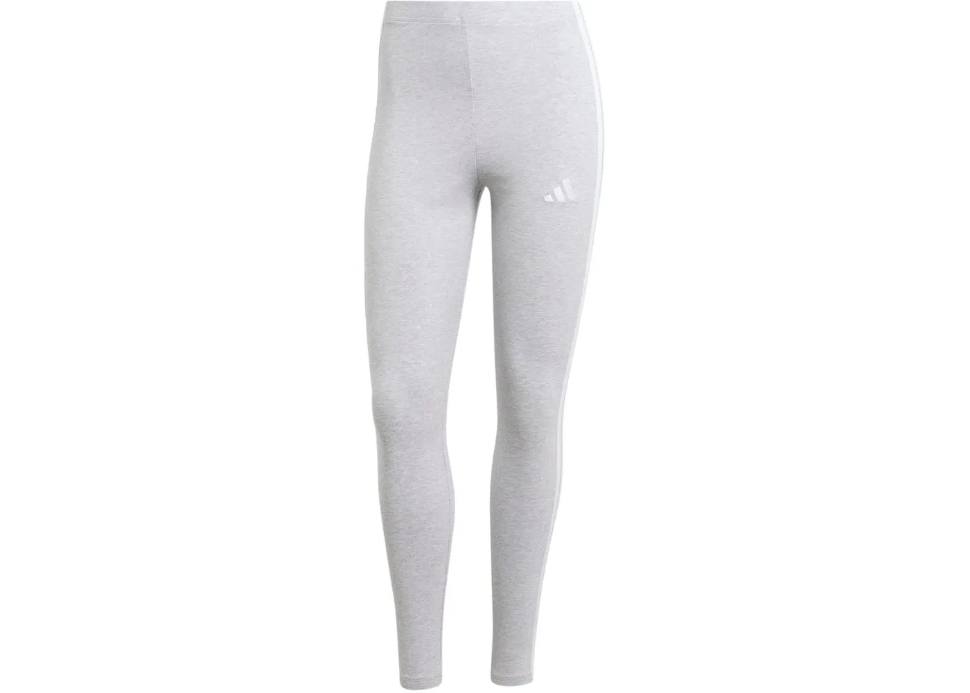 Женские леггинсы с тремя полосками Adidas, Light Grey Heather White
