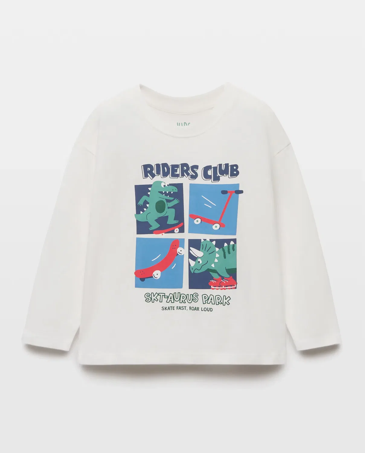 Детская футболка с длинным рукавом с принтом Walter Print Kids El Corte Inglés, Blanco — фото 4