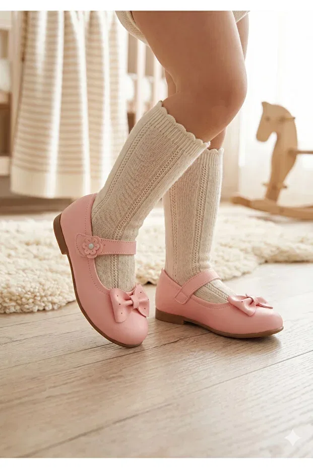 Детские балетки для девочек с ортопедической стелькой Bitangosu, Pink