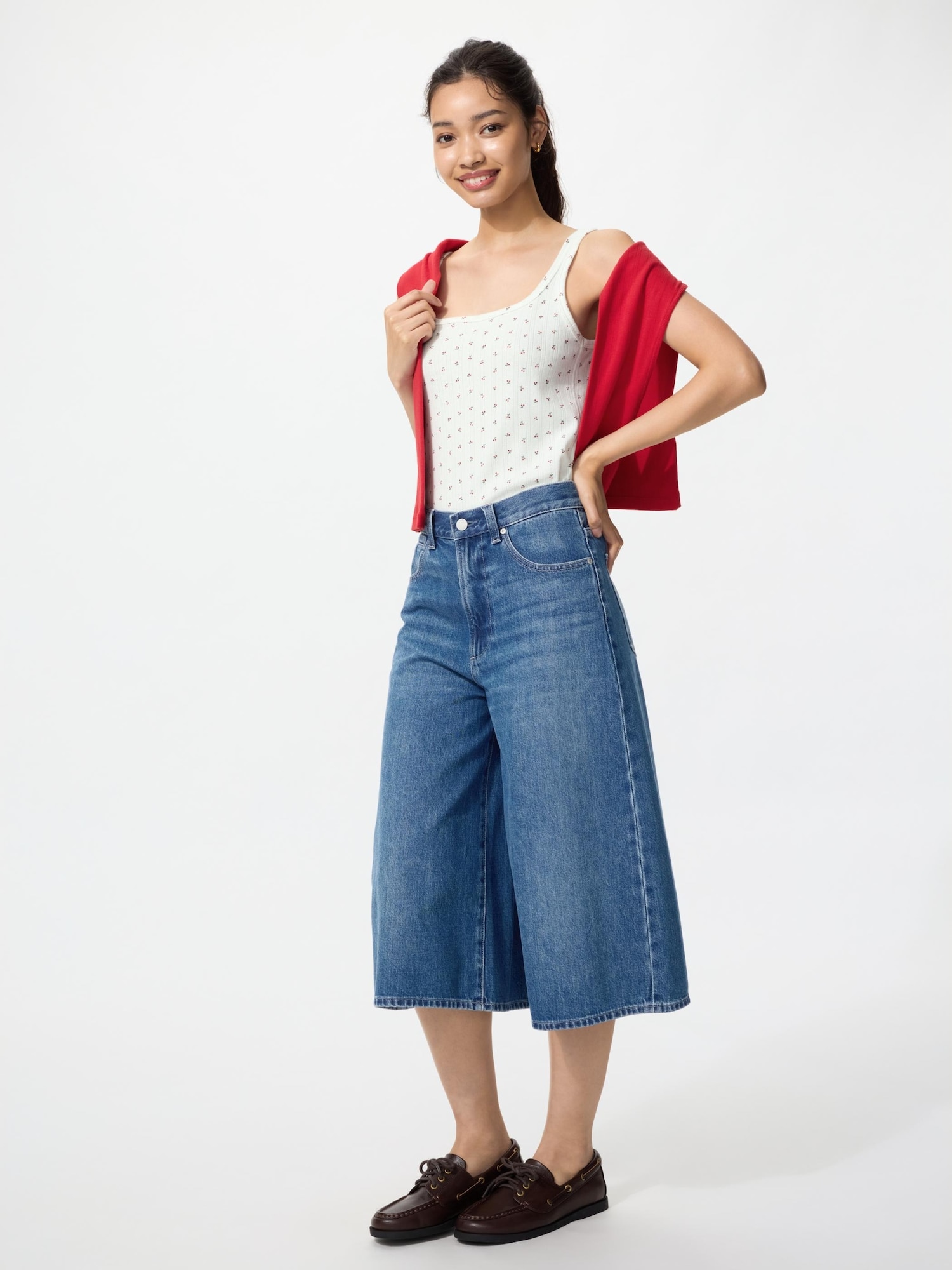 Кюлоты Uniqlo Denim Unisex, 65 синий — фото 2