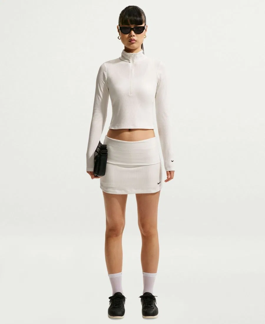 Юбка-шорты Nike Sportswear Chill Knit, Sail/Black