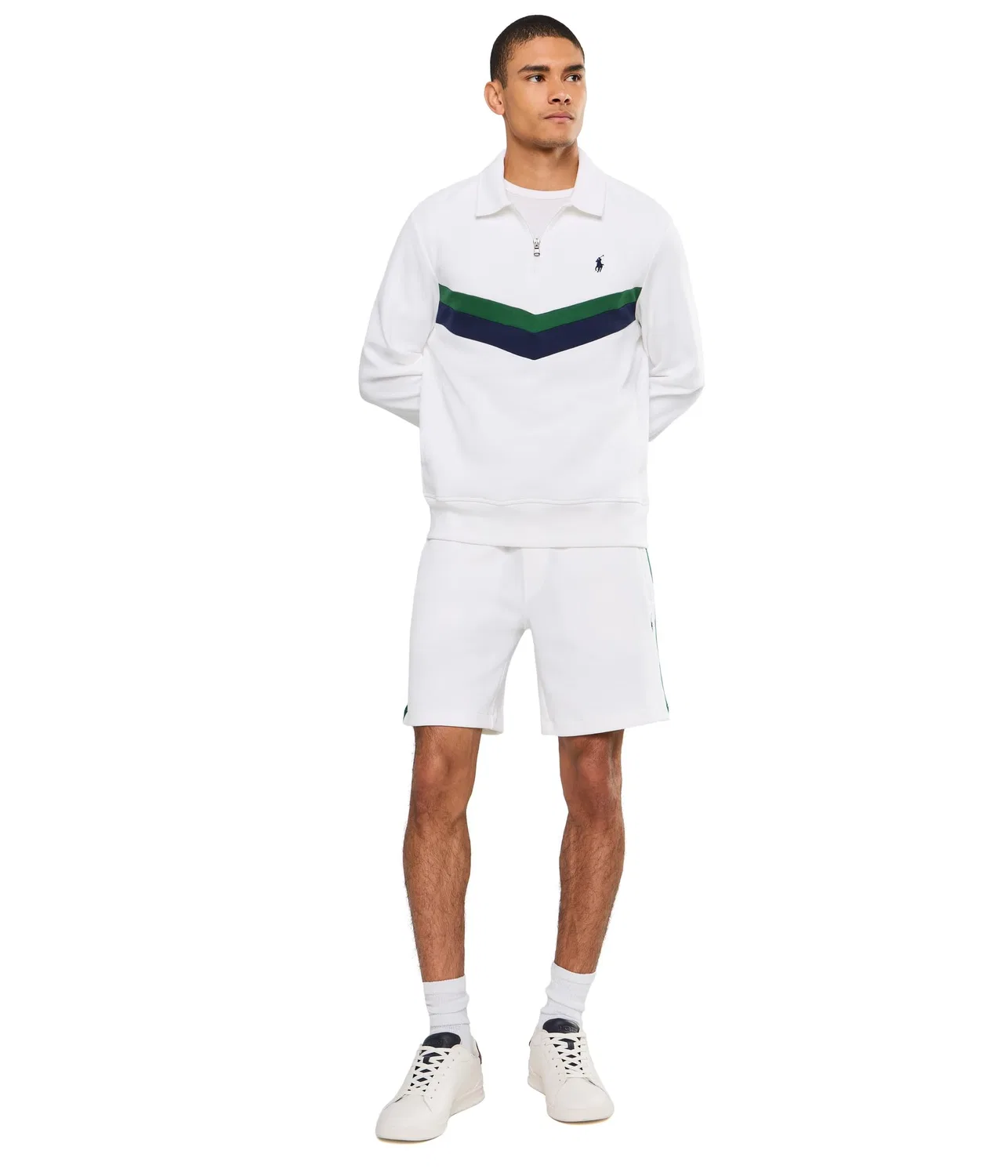 Шорты 7" Double Knit Shorts Polo Ralph Lauren, White — фото 2
