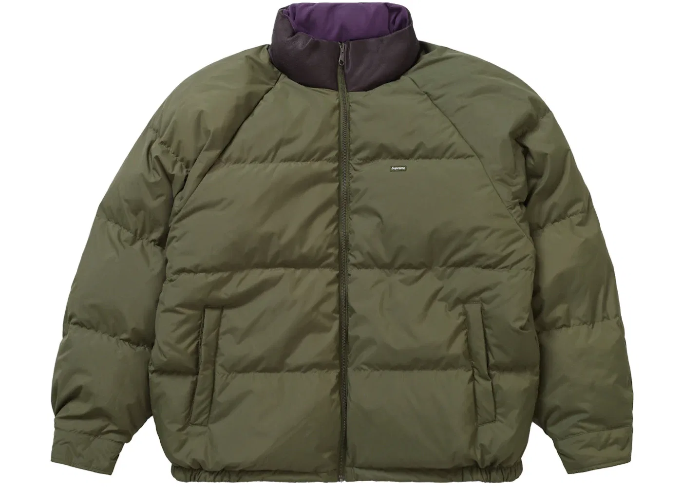 Мужская пуховая куртка пуховик с принтом Supreme, Purple